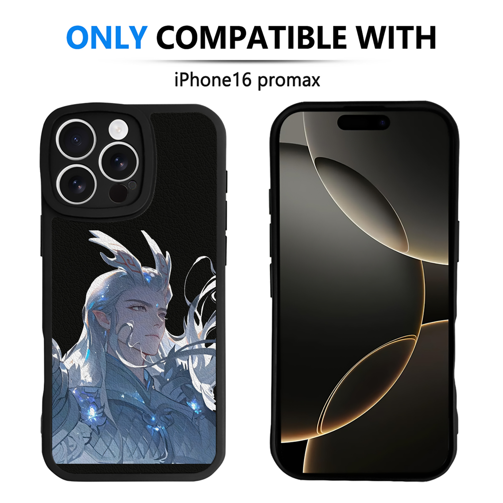 （画像用） Ne Zha 2 ナタ 魔童の大暴れ 【iPhone 16シリーズ対応】シリコンスマホケース（レザー調） 材質：シリコン